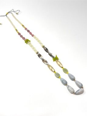 New Anthropologie Floral Beaded Bohemian Necklace